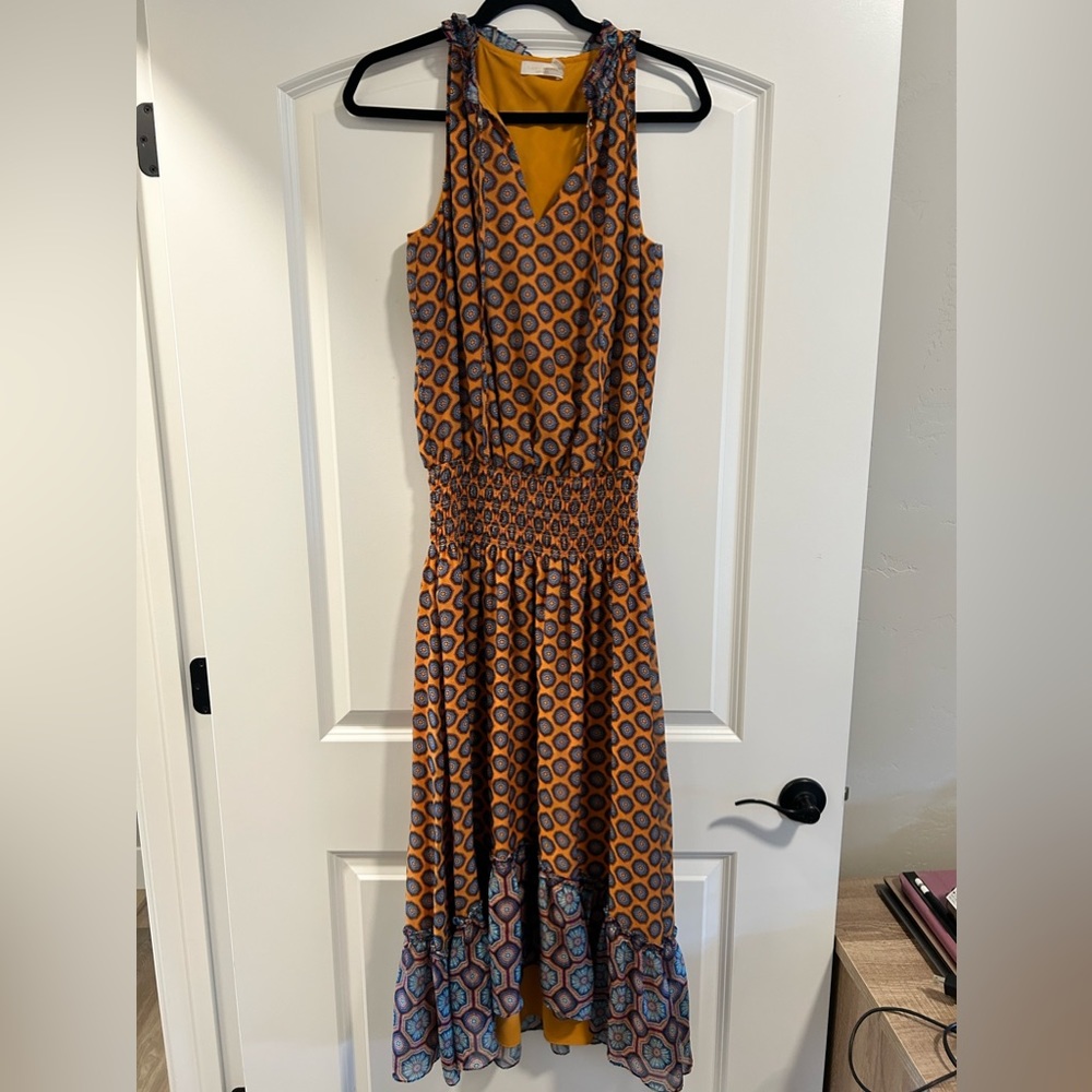 Ramy Brook Smocked Midi Dress